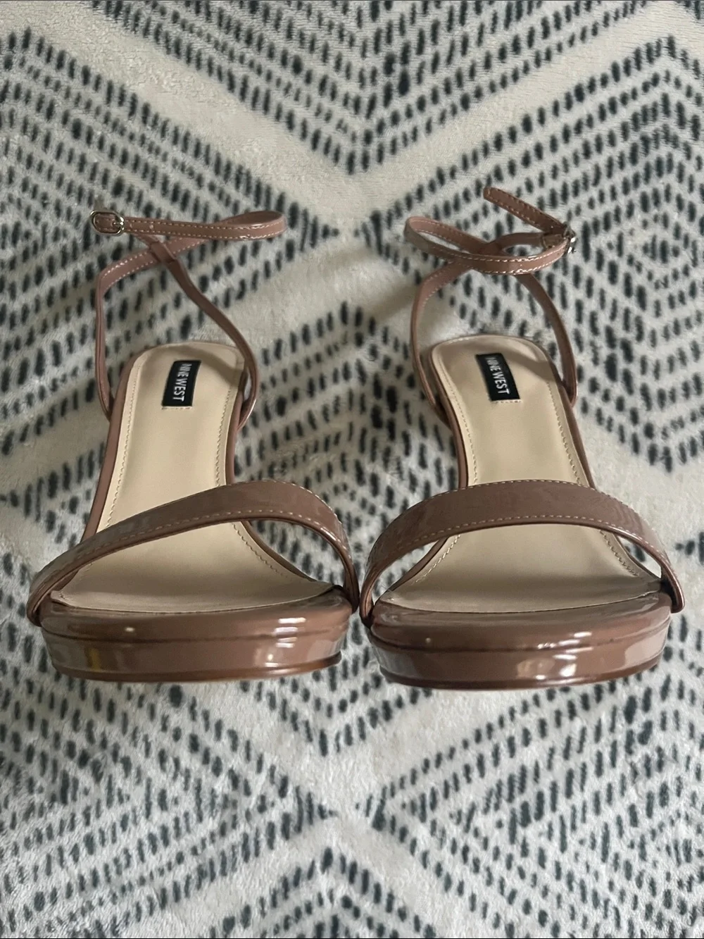 Nine West Womens 9.5 M Tan Light Taupe Loola Stiletto High Heels